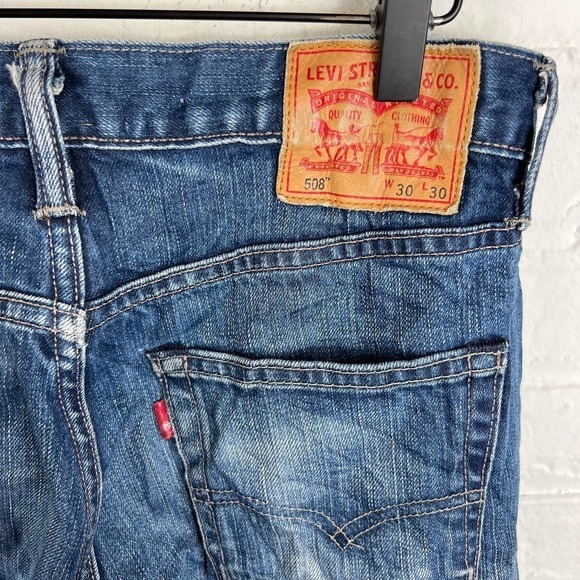Levi Strauss & Co Men's Stretch Skinny Leg Denim Jeans Mid Rise Blue Size 30 - Picture 4 of 7